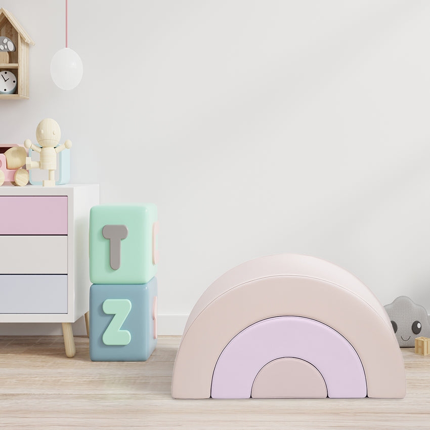 Rainbow Stacking Soft Play Set