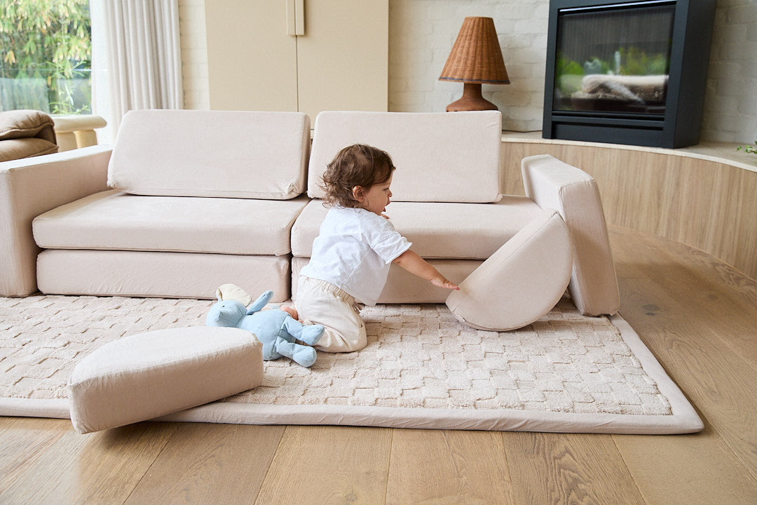 10-Piece Modular Kids Couch – Convertible Play Sofa