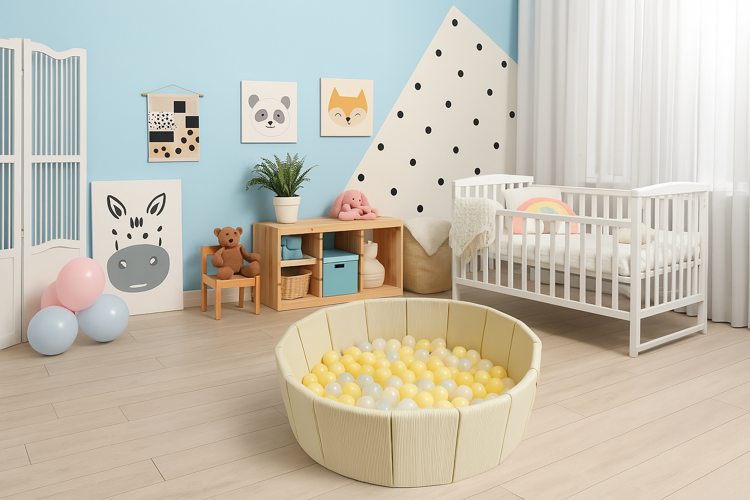 Foldable Ball Pit - Corduroy