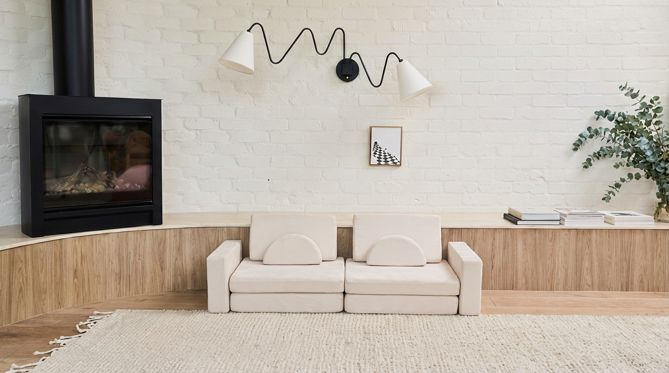 10-Piece Modular Kids Couch – Convertible Play Sofa