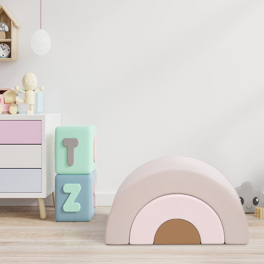 Rainbow Stacking Soft Play Set